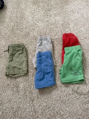 Garanimals Kids Shorts Pack - Olive, Gray, Blue, Red, Green